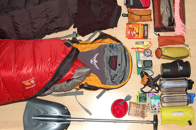 Gear for lightweight snow camping