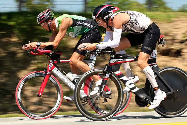 IRONMAN Louisville cyclists